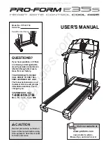 Preview for 1 page of Pro-Form E35S User Manual