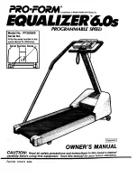 Pro-Form Equalizer 6.0s Owner'S Manual preview