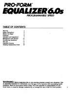 Preview for 3 page of Pro-Form Equalizer 6.0s Owner'S Manual