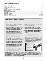 Preview for 2 page of Pro-Form L.E.X.2 User Manual