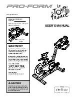 Preview for 1 page of Pro-Form Le Tour De France PFEX01312.0 User Manual