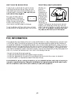 Preview for 21 page of Pro-Form Le Tour De France PFEX01312.0 User Manual