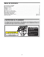 Preview for 2 page of Pro-Form Light Cycle PFRX35390 User Manual