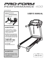 Preview for 1 page of Pro-Form PERFORMANCE 400 User Manual