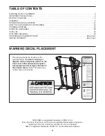 Preview for 2 page of Pro-Form PERFORMANCE 400 User Manual