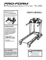 Preview for 1 page of Pro-Form Perspective 1.5 User Manual