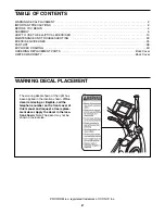 Предварительный просмотр 2 страницы Pro-Form Perspective 1000 User Manual