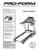 Preview for 1 page of Pro-Form Perspective ES User Manual