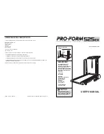 Pro-Form PETL52590 User Manual preview