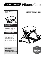 Preview for 1 page of Pro-Form PFBE19618.0 User Manual