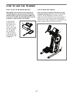 Preview for 12 page of Pro-Form PFEL01420-INT.0 User Manual