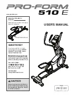 Preview for 1 page of Pro-Form PFEL05811.2 User Manual