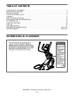 Preview for 2 page of Pro-Form PFEL08011.2 User Manual