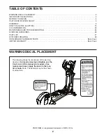 Preview for 2 page of Pro-Form PFEL55911.6 User Manual