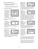 Предварительный просмотр 17 страницы Pro-Form PFEL70609.0 User Manual