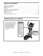 Предварительный просмотр 2 страницы Pro-Form PFEVEL73909.0 User Manual