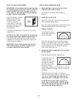 Предварительный просмотр 17 страницы Pro-Form PFEX01215.0 User Manual