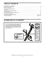 Предварительный просмотр 2 страницы Pro-Form PFEX78915P.1 User Manual