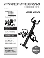 Preview for 1 page of Pro-Form PFEX78918.0 User Manual