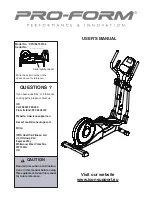 Pro-Form PFIVEL74514.0 User Manual preview