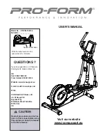 Pro-Form PFIVEL74613.0 User Manual preview