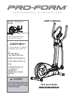 Pro-Form PFIVEL87513.0 User Manual preview