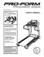 Preview for 1 page of Pro-Form PFTL01299.2 User Manual