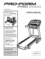 Preview for 1 page of Pro-Form PFTL13011.0 User Manual