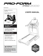 Preview for 1 page of Pro-Form PFTL13116.1 User Manual