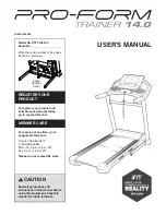 Pro-Form PFTL14821.0 User Manual preview