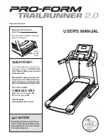 Preview for 1 page of Pro-Form PFTL15010.0 User Manual