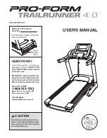 Preview for 1 page of Pro-Form PFTL16010.0 User Manual