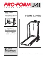 Preview for 1 page of Pro-Form Power Incline J4i 831.297212 User Manual