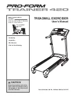 Pro-Form Ramp Trainer 420 User Manual предпросмотр