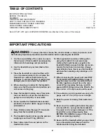 Preview for 2 page of Pro-Form RESTORATION 510 Manual