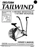 Pro-Form Tailwind PF411300 Owner'S Manual preview