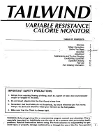 Preview for 3 page of Pro-Form Tailwind PF411300 Owner'S Manual