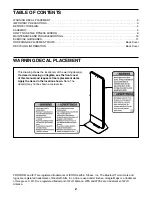 Предварительный просмотр 2 страницы Pro-Form VUE PFB14820-INT.0 User Manual