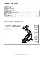 Preview for 2 page of Pro-Form ZE 6 User Manual