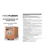 Preview for 1 page of PRO-FUSION WH-80B Instruction Manual And Owner'S Manual