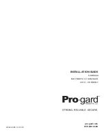 Pro-gard Products GMM003 Installation Manual предпросмотр