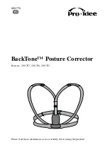 Preview for 1 page of Pro-Idee BackTone 209-787 Instructions Manual