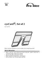 Pro-Idee eyeCard Set of 2 Instructions Of Use preview