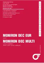 PRO Intellect Technology MONIRON DEC EUR User Manual preview