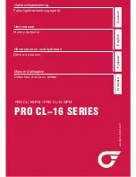 Preview for 1 page of PRO Intellect Technology PRO CL-16 WPM User Manual