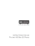 Pro-Ject Audio Systems Box-Design AD Box 52 Phono Instructions For Use preview