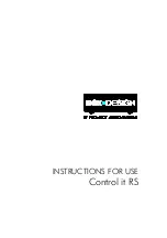 Pro-Ject Audio Systems BOX DESIGN Control it RS Instructions For Use preview