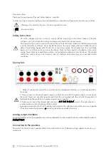 Предварительный просмотр 2 страницы Pro-Ject Audio Systems Box-Design MaiA S3 Instructions For Use Manual