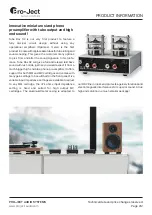 Предварительный просмотр 7 страницы Pro-Ject Audio Systems BOX-DESIGN Tube Box S2 Instructions For Use Manual