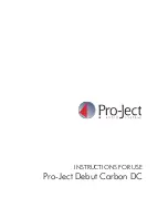 Pro-Ject Audio Systems Debut Carbon DC Instructions For Use Manual предпросмотр